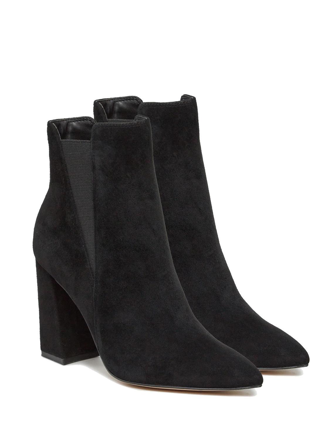 Guess Avish High Suede Ankle Boots Black Buy At Outlet Prices