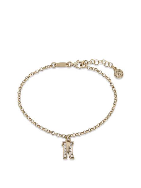 ALVIERO MARTINI PRIMA CLASSE BROADWAY Bracelet with logo charm and zircons gold - Bracelets