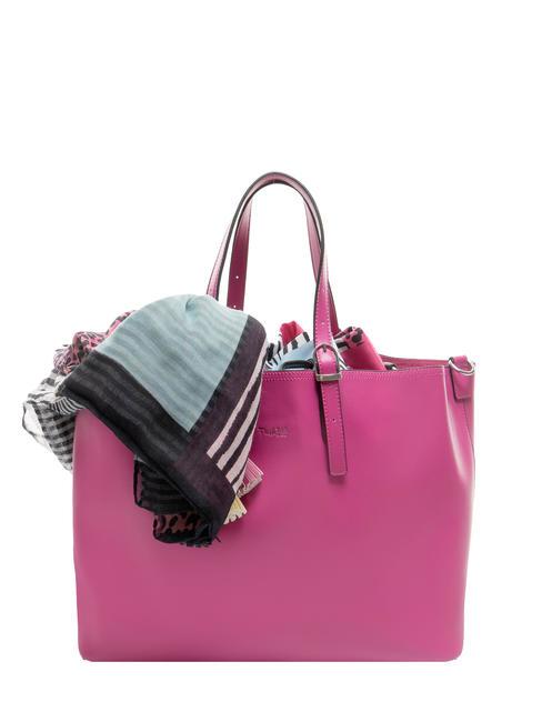 PASH BAG HOT TWIST Tote bag with scarf pink - Women’s Bags